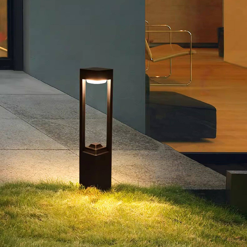 Outdoor Lighting Led - Luminous floor lamp courtyard solar LED