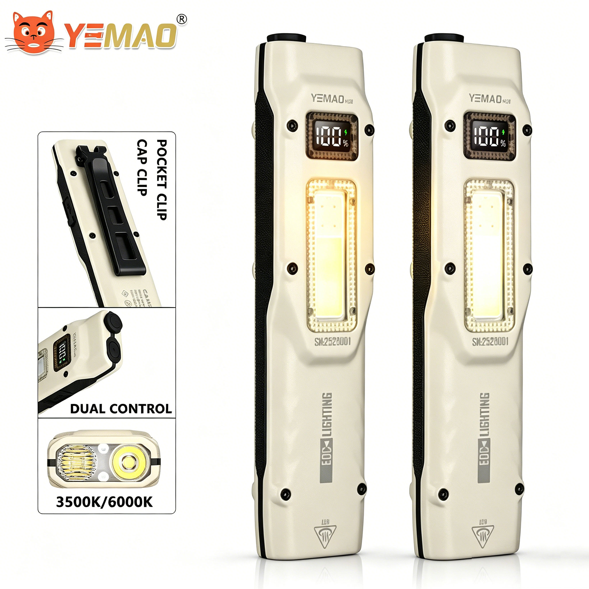 Outdoor Lighting B&Q - Portable 880LM YEMAO M28 Ultra-thin Tactical