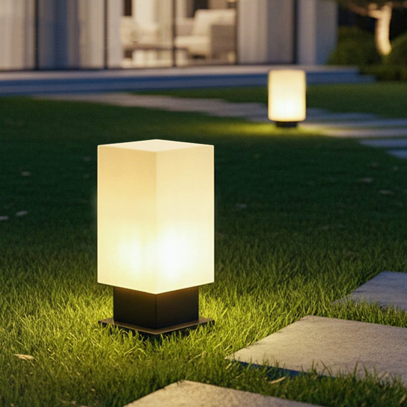 Outdoor Lighting Led - Luminous floor lamp courtyard solar LED
