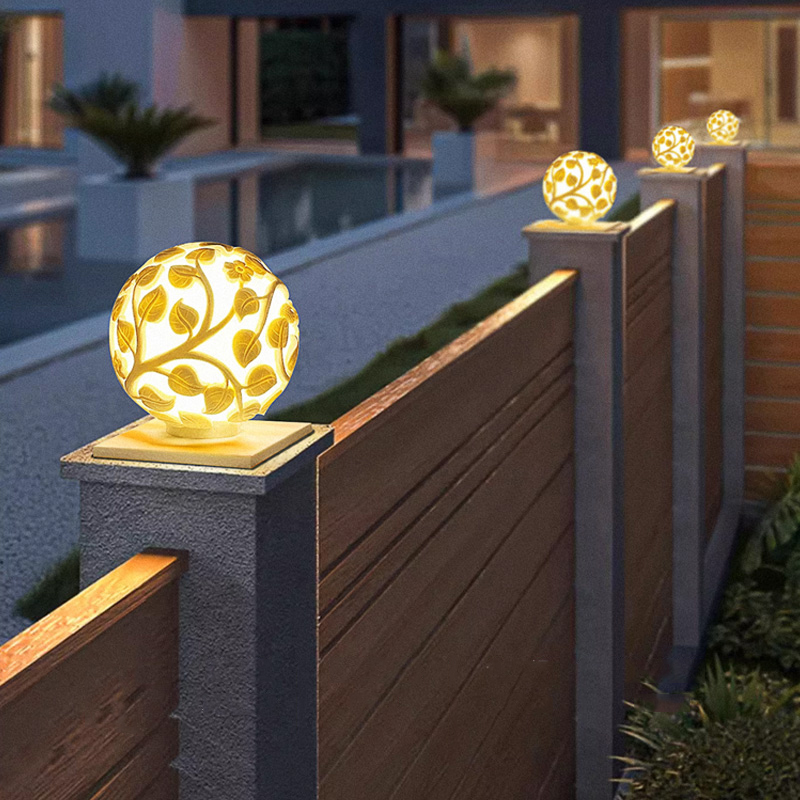 Outdoor Lighting Led - Outdoor column lights solar LED column
