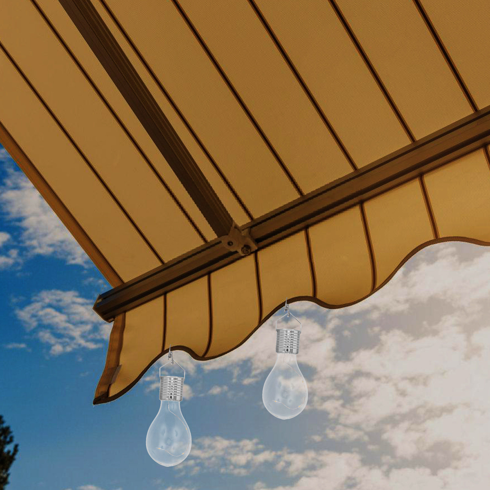 Umbrella Led Clip - 4Pcs Solar Copper Wire Hanging Lights