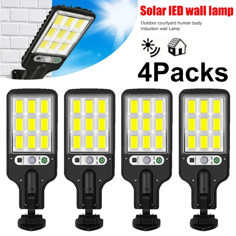 Outdoor Lighting Led - Powerful LED Solar Outdoor Courtyard Wall