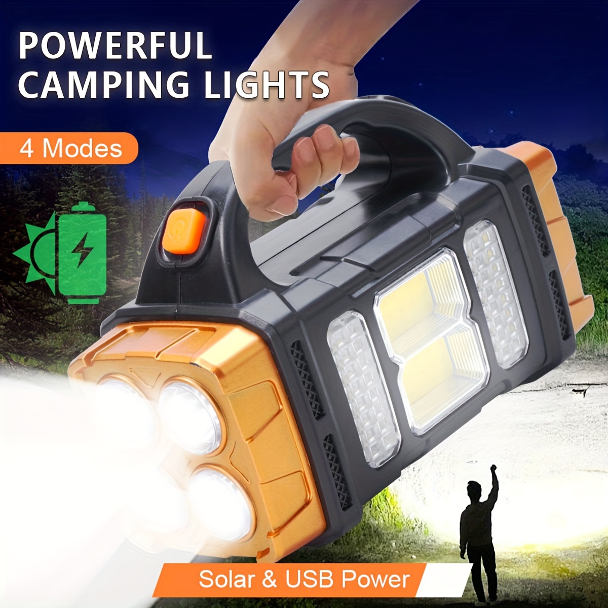 Outdoor Lighting Wire - New Upgrade Rechargeable High Power Solar