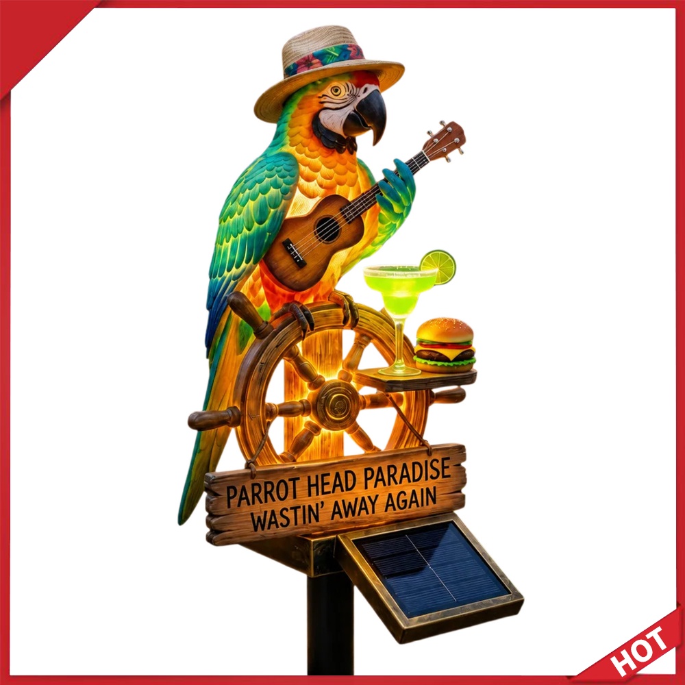 Outdoor Lighting Yard - Solar-Powered Outdoor Parrot Stake Light Decorative