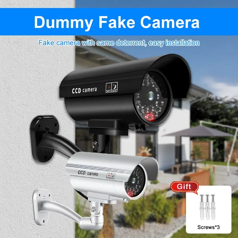 Outdoor Lighting Wire - 1PC Dummy Security Camera Watreproof Indoor