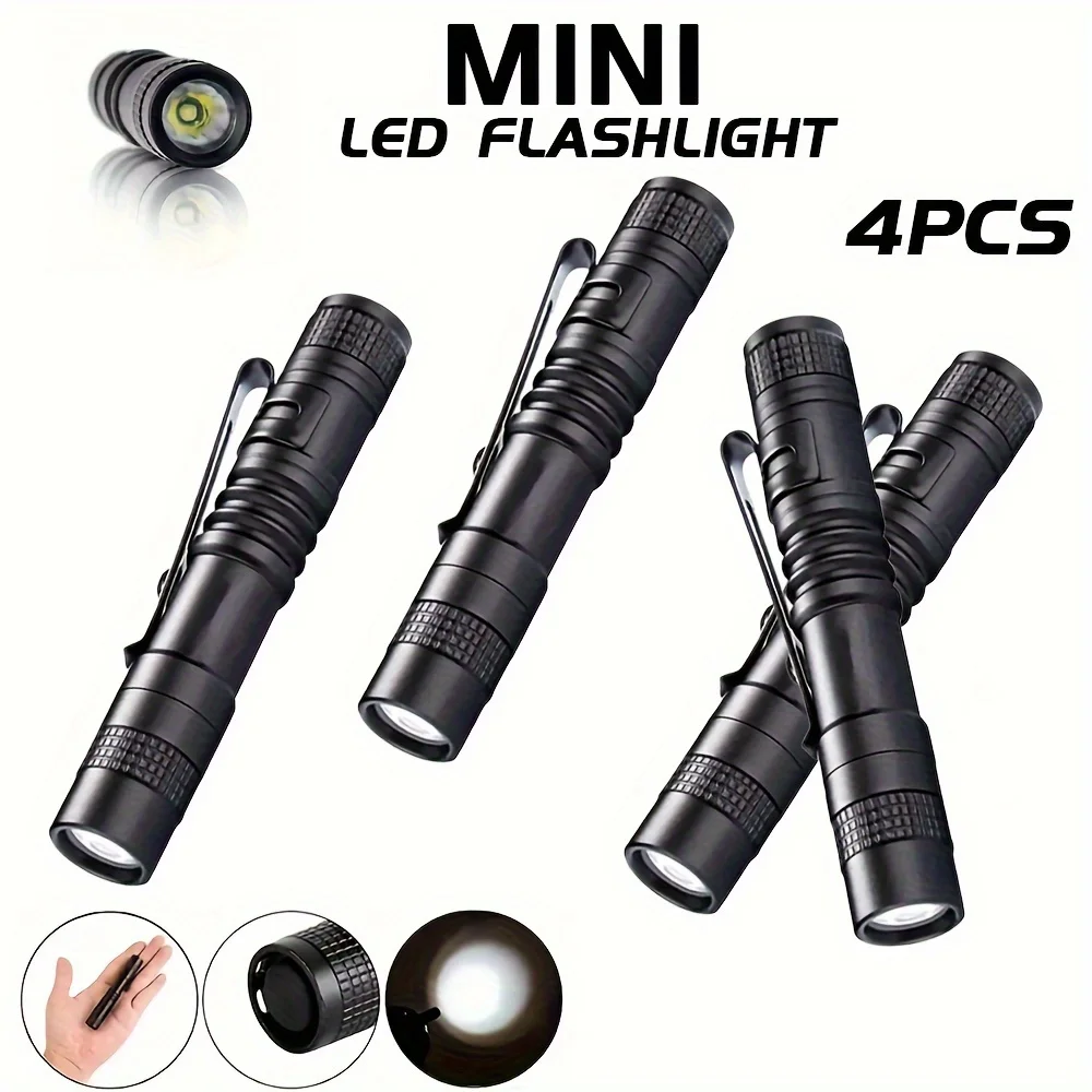 Outdoor Lighting B&Q - 1-4PCS Mini Portable LED Pen Light