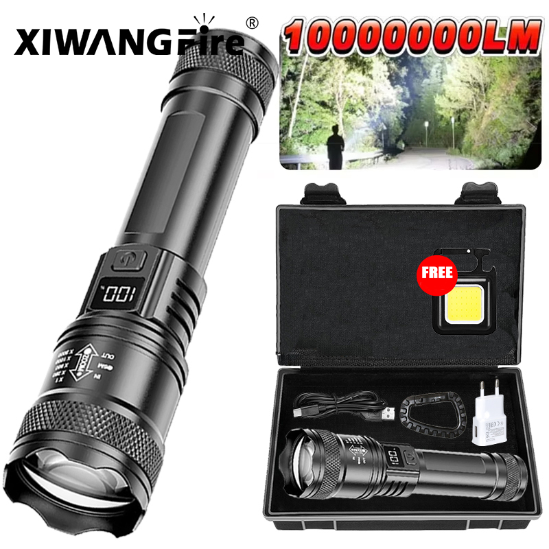 Outdoor Lighting B&Q - Ultra Bright LED Flashlight 2000LM Type-C