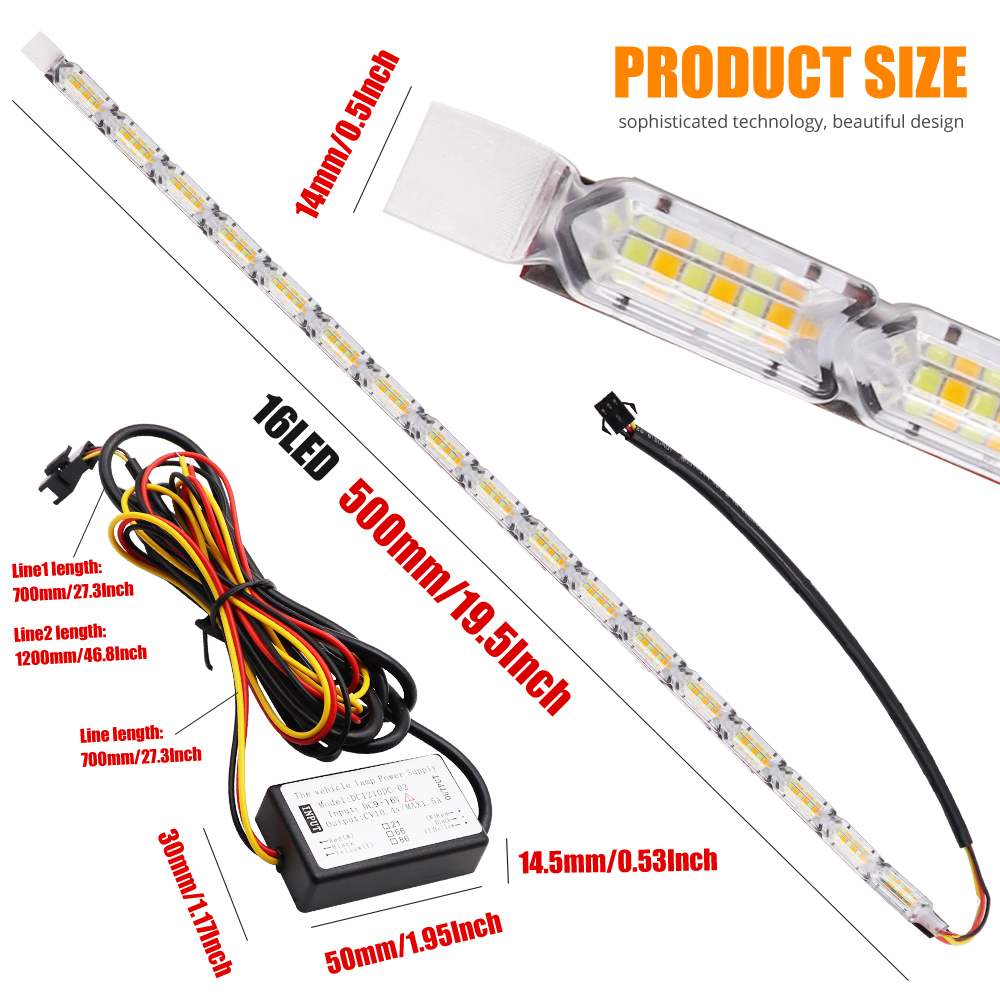2pcs DRL LED Strip Flexible Da - đánh giá và giá Waterproof Led Strip