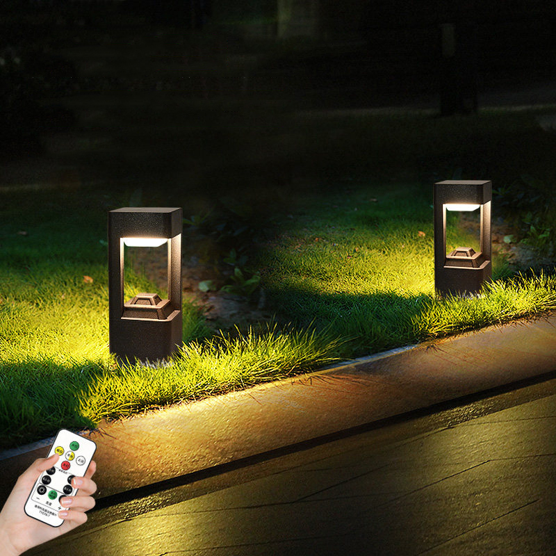 Luminous floor lamp courtyard  - đánh giá và giá Outdoor Lighting Led