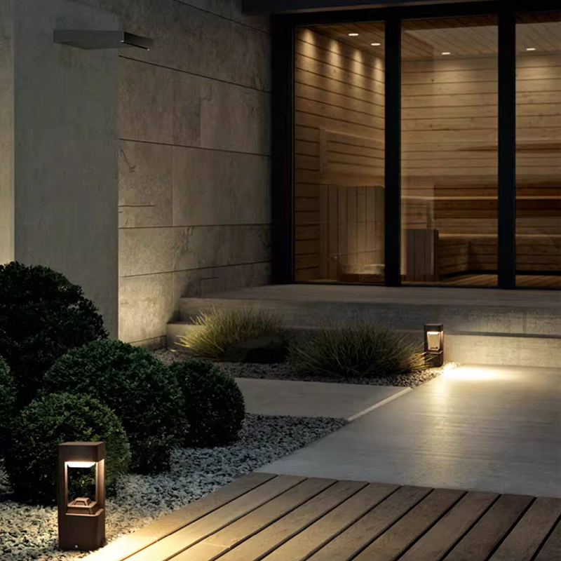 Luminous floor lamp courtyard  - đánh giá và giá Outdoor Lighting Led