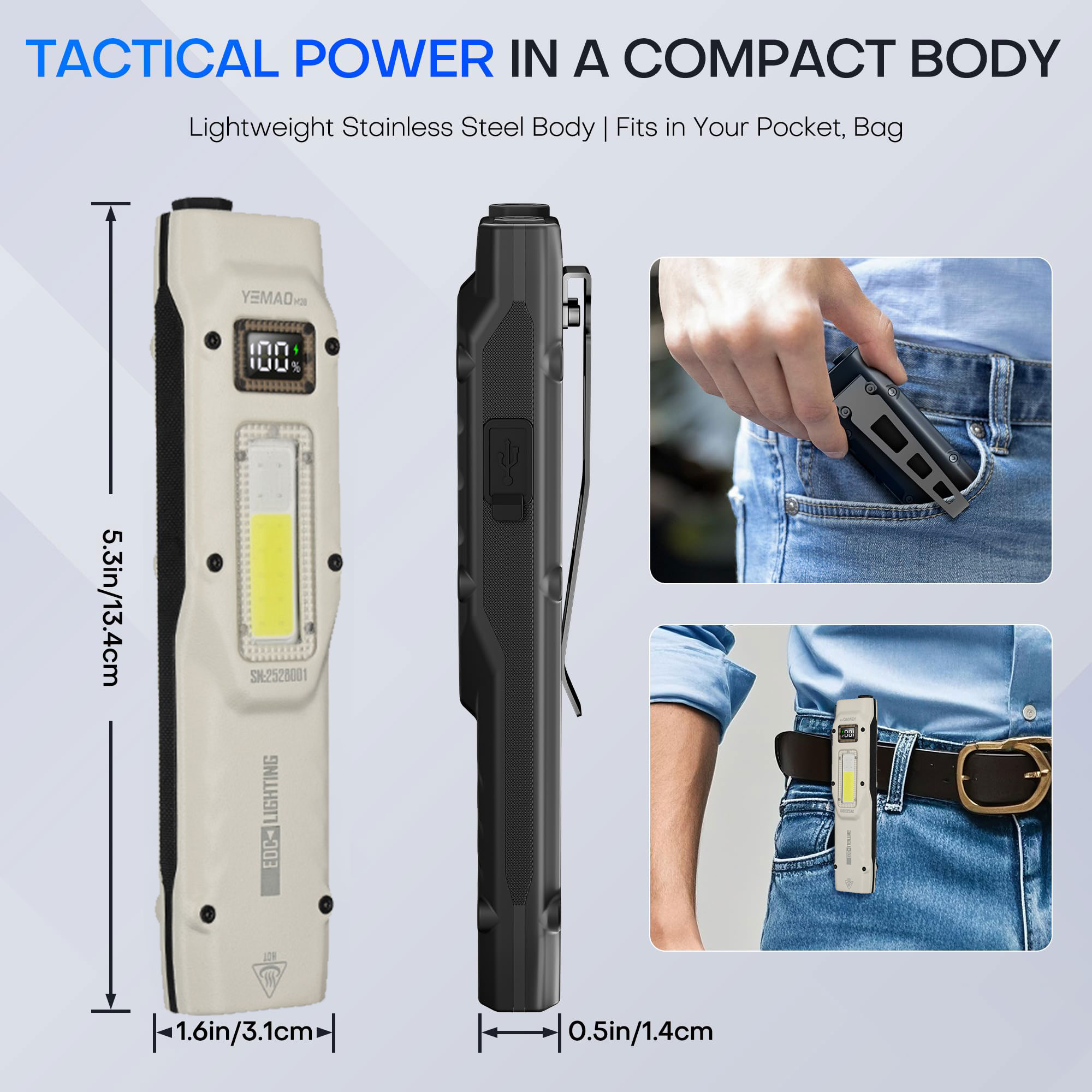 Portable 880LM YEMAO M28 Ultra - đánh giá và giá Outdoor Lighting B&Q