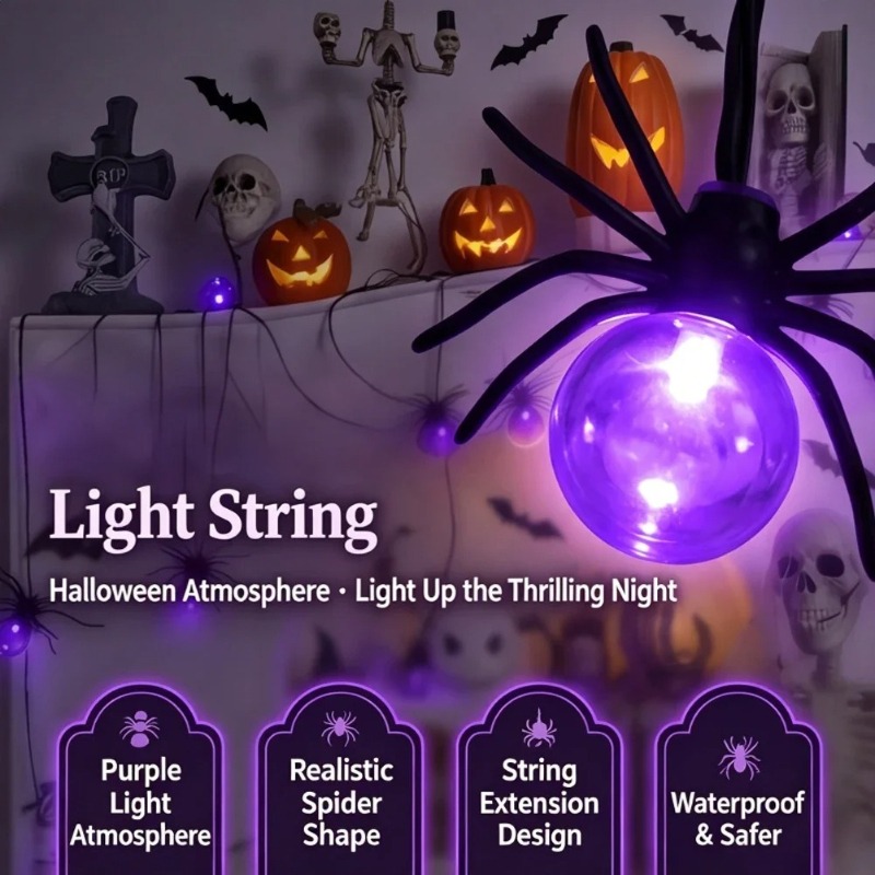 Battery Powered Spider LED Str - đánh giá và giá Outdoor Lighting Yard
