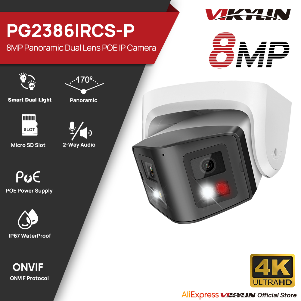 Vikylin 8MP Panoramic Smart Du - đánh giá và giá Outdoor Lighting Mains Powered