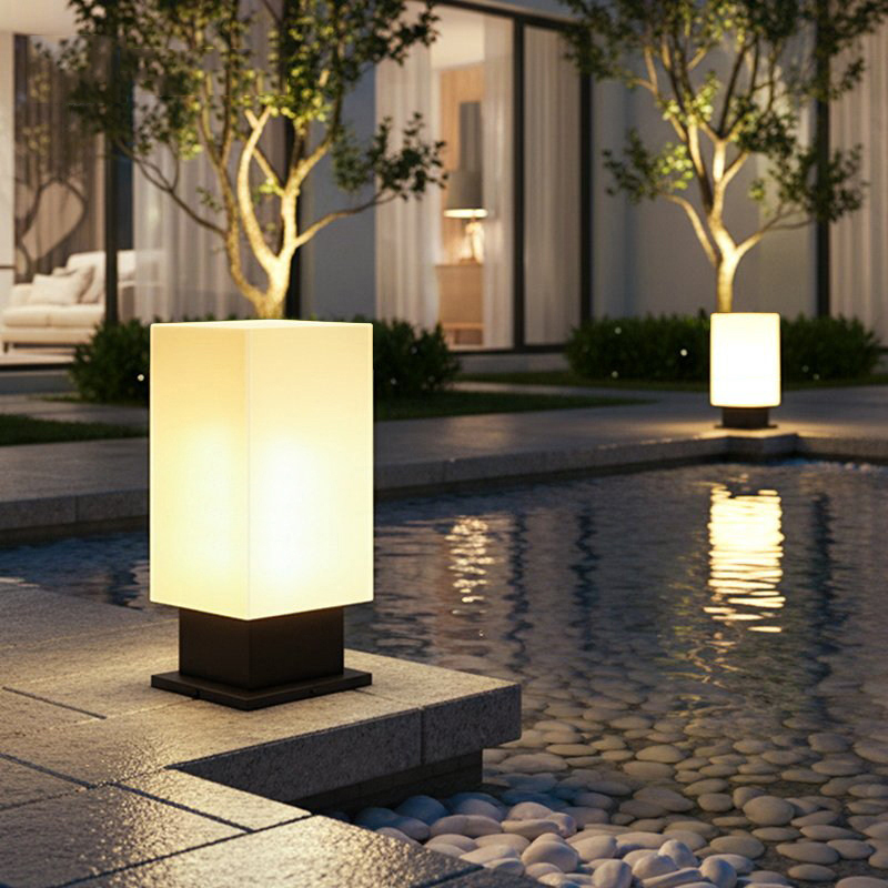 Luminous floor lamp courtyard  - đánh giá và giá Outdoor Lighting Led