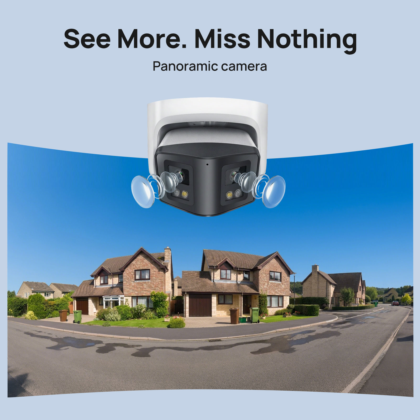 Vikylin 4MP Panoramic Smart Du - đánh giá và giá Outdoor Lighting Mains Powered