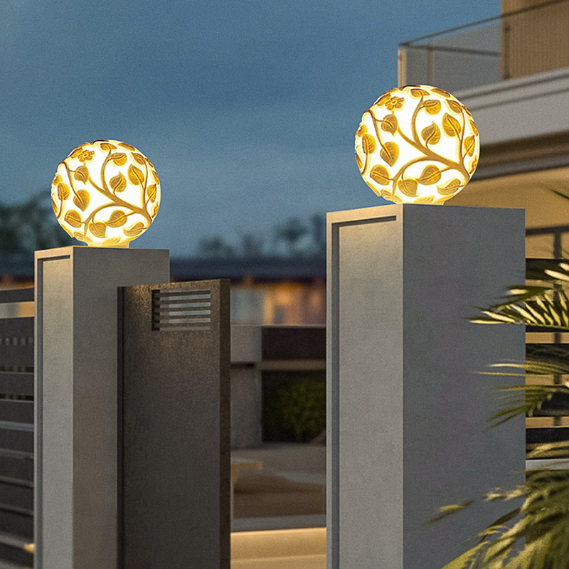Outdoor column lights solar LE - đánh giá và giá Outdoor Lighting Led