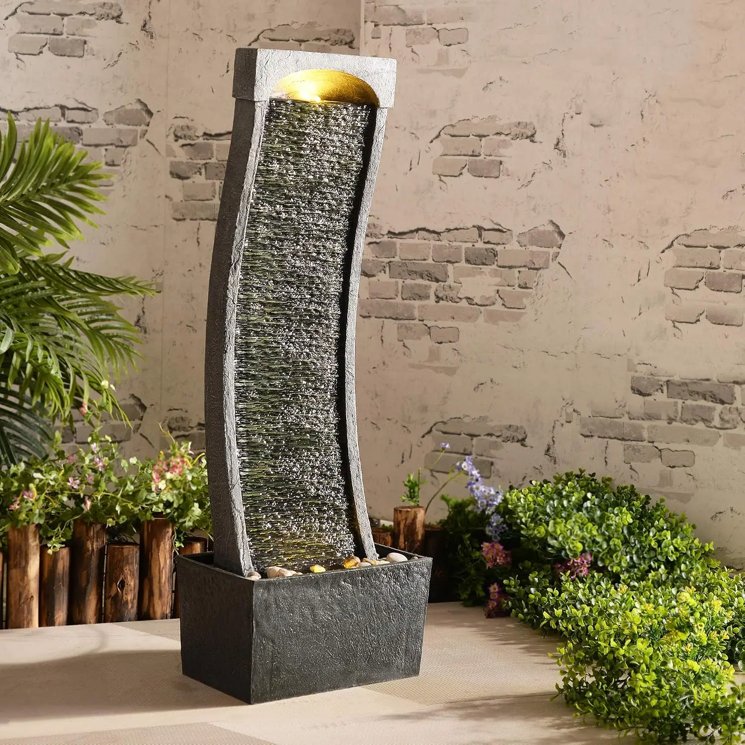 Bestseller38.58 in. Modern Cur - đánh giá và giá Outdoor Lighting Accent