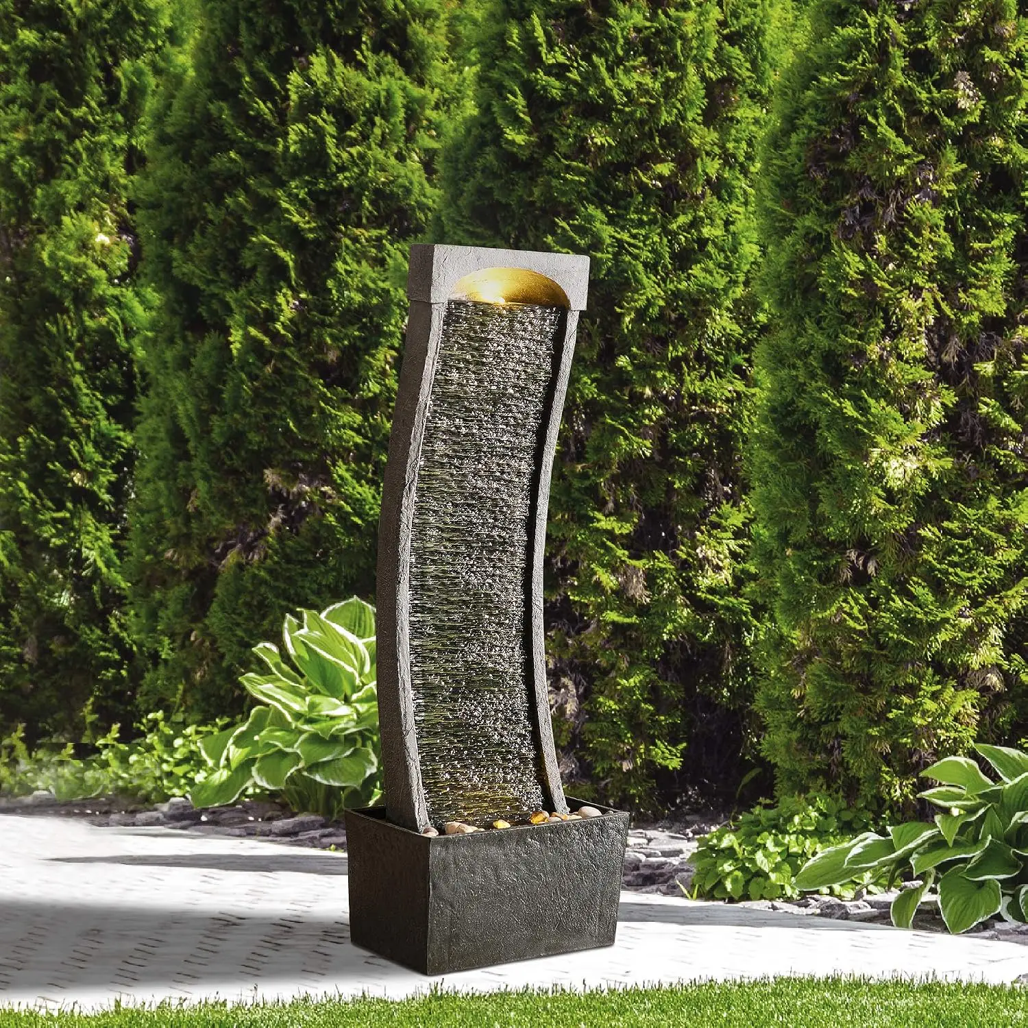 Bestseller38.58 in. Modern Cur - đánh giá và giá Outdoor Lighting Accent
