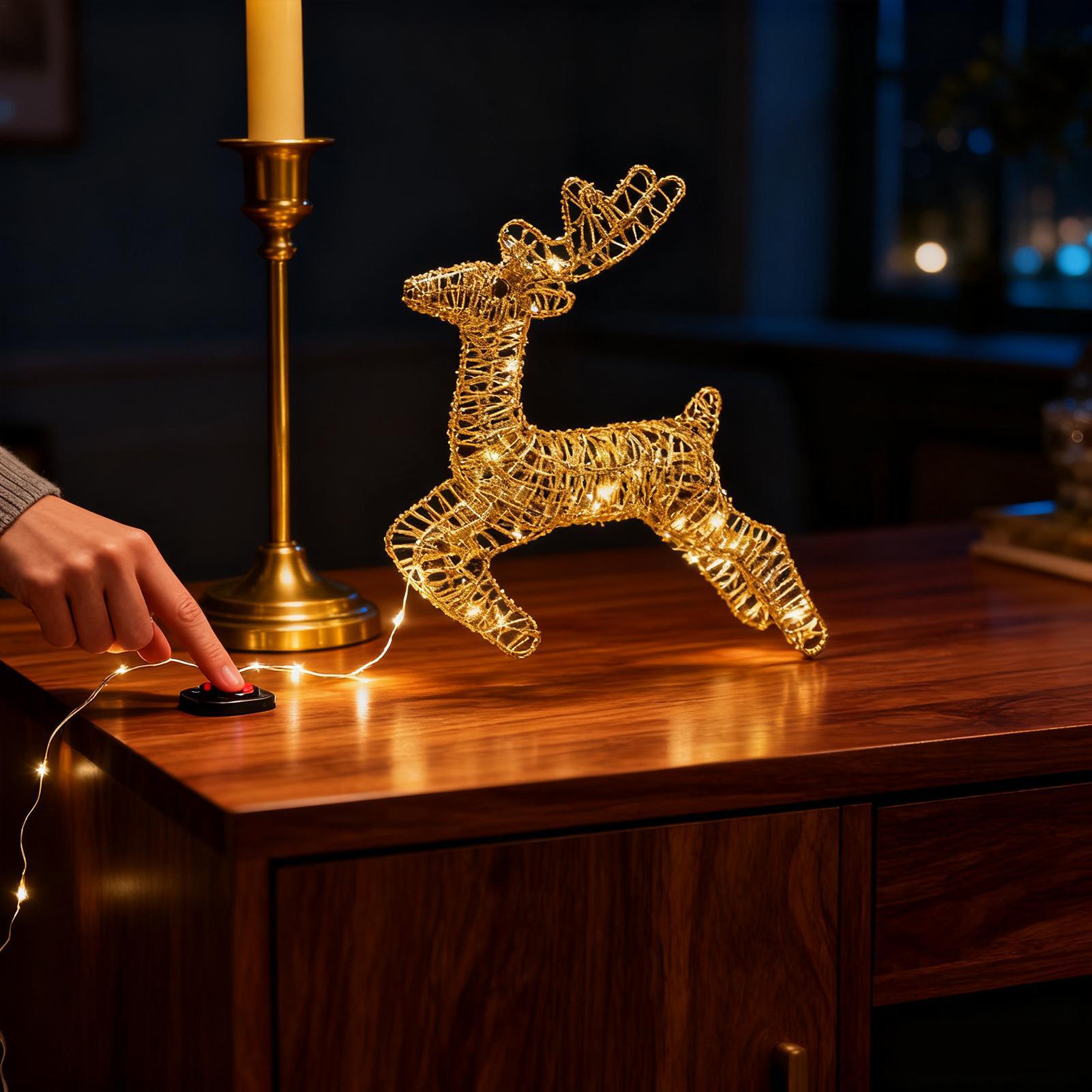 Light Up Reindeer Anti-Rust Fe - đánh giá và giá Outdoor Lighting Front Yard