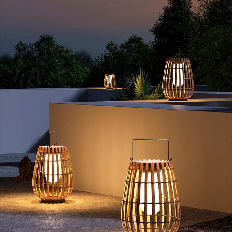 Luxury Solar Rattan  Waterproo - đánh giá và giá Outdoor Lighting Accent