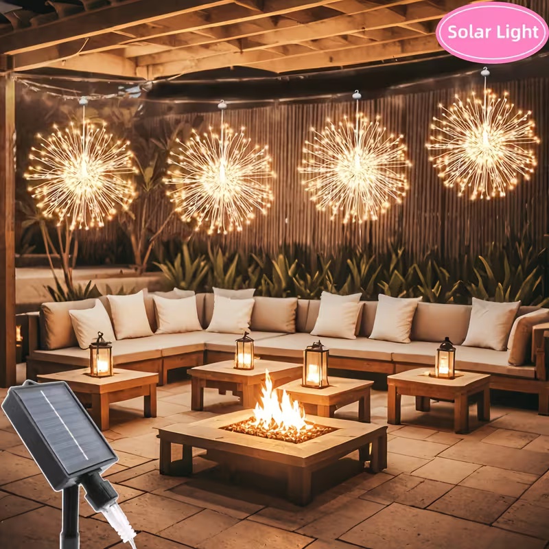 LED Solar Hanging Firework Lig - đánh giá và giá Outdoor Lighting For Your Yard
