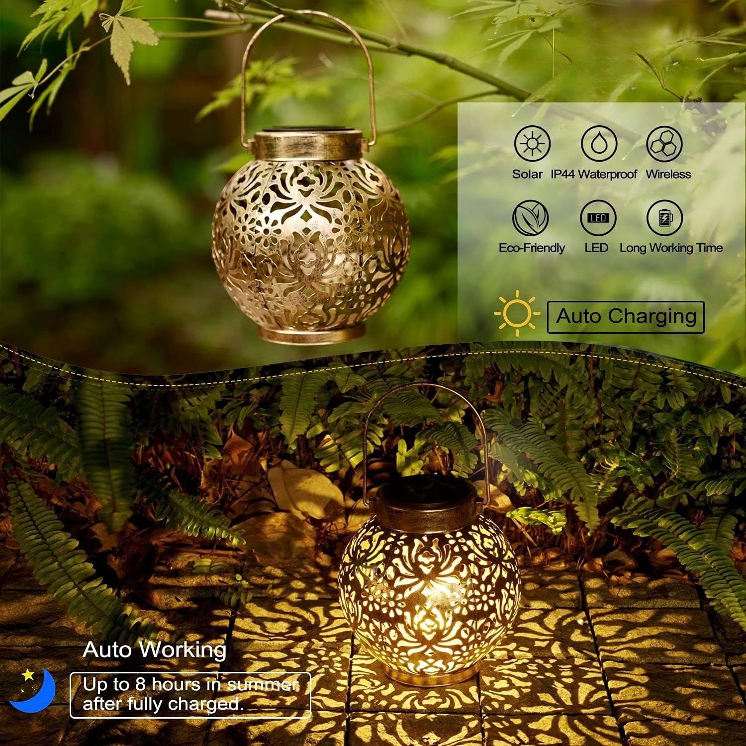 1-6PCS Moroccan Solar Lanterns - đánh giá và giá Outdoor Lighting Wire