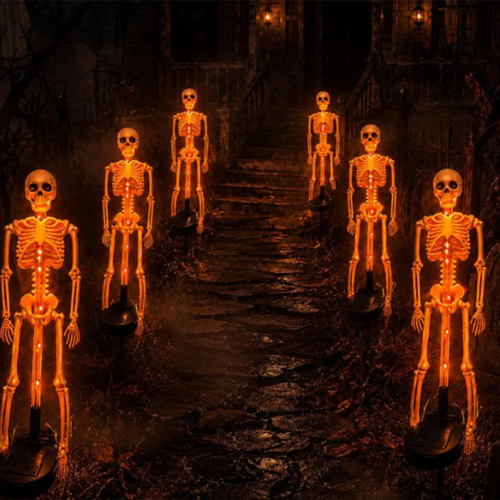 Solar Skeleton Yard Stake Real - đánh giá và giá Outdoor Lighting Front Yard