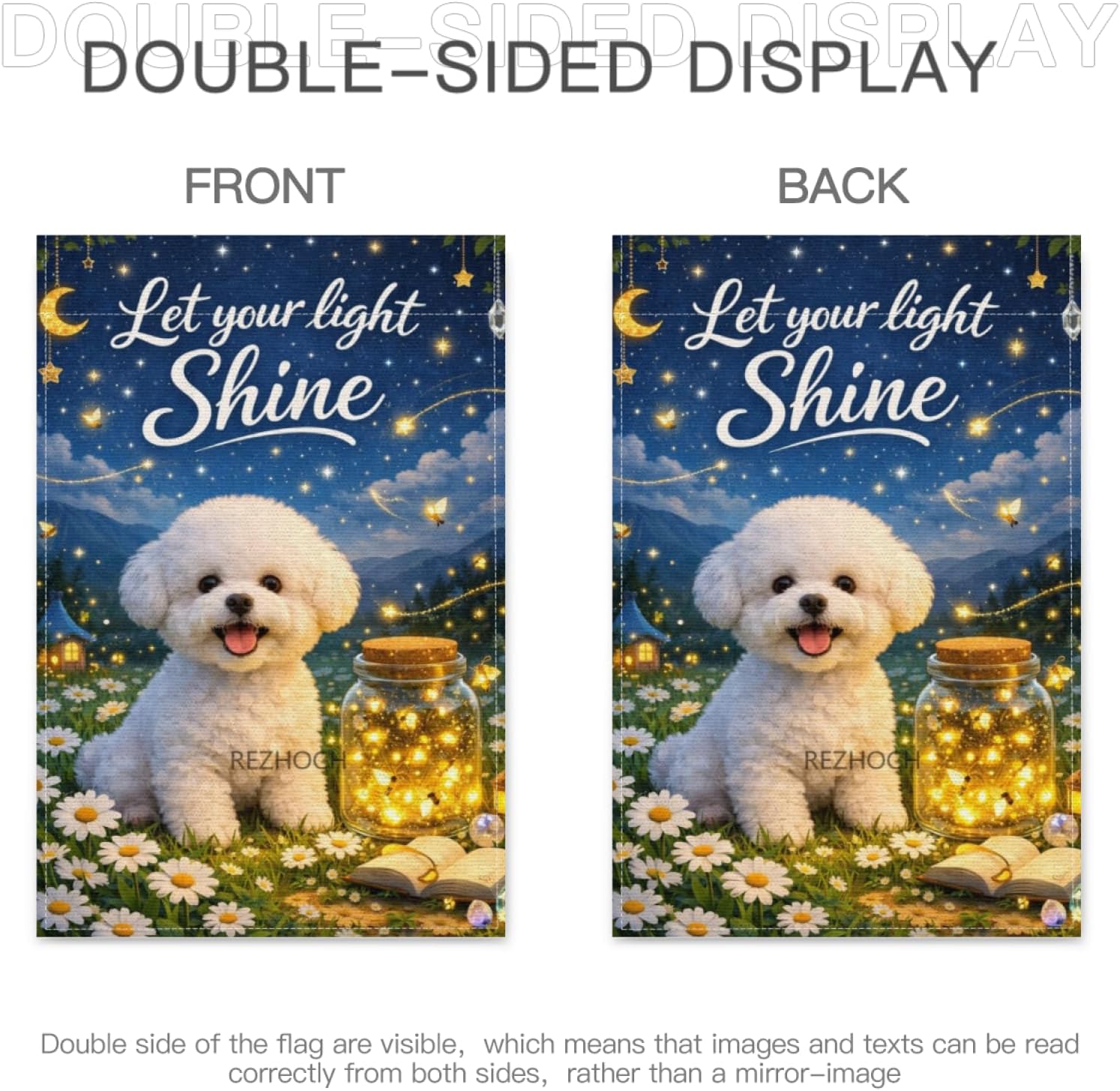 Funny Bichon Frise Garden Flag - đánh giá và giá Outdoor Lighting For Your Yard