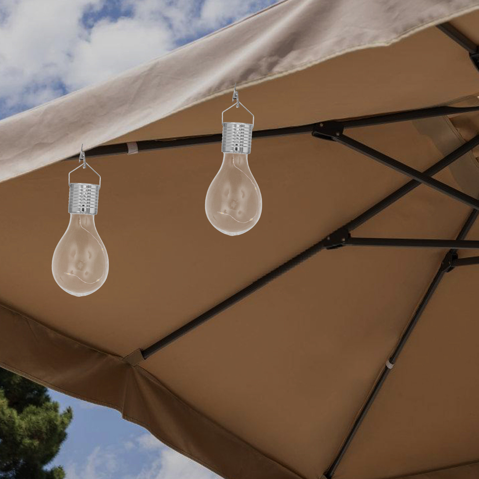 4Pcs Solar Copper Wire Hanging - đánh giá và giá Umbrella Led Clip