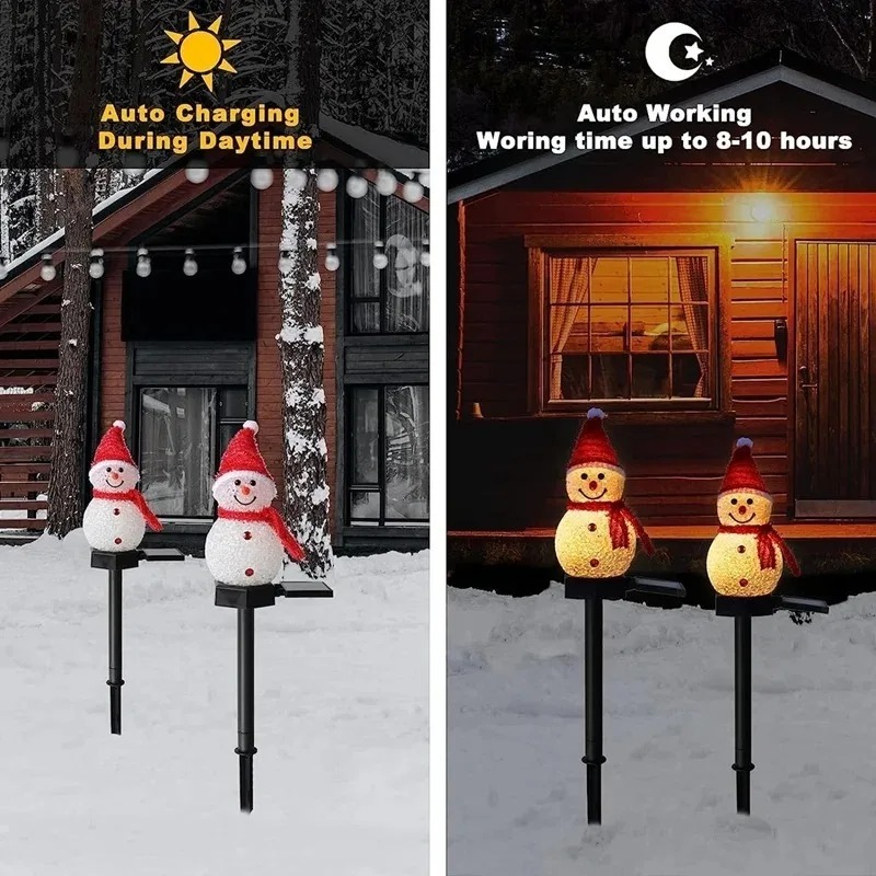 Aurooso Solar Powered Snowman  - đánh giá và giá Outdoor Lighting Accent