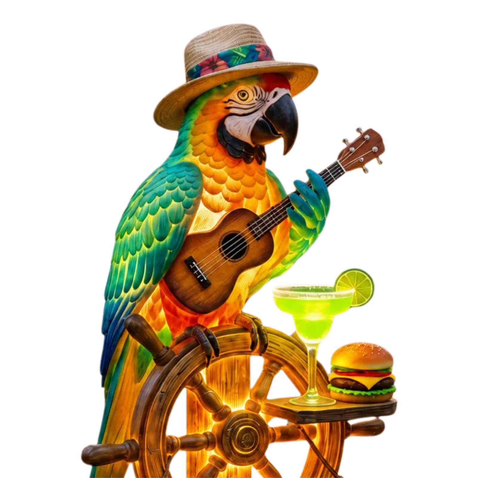 Solar-Powered Outdoor Parrot S - đánh giá và giá Outdoor Lighting Yard