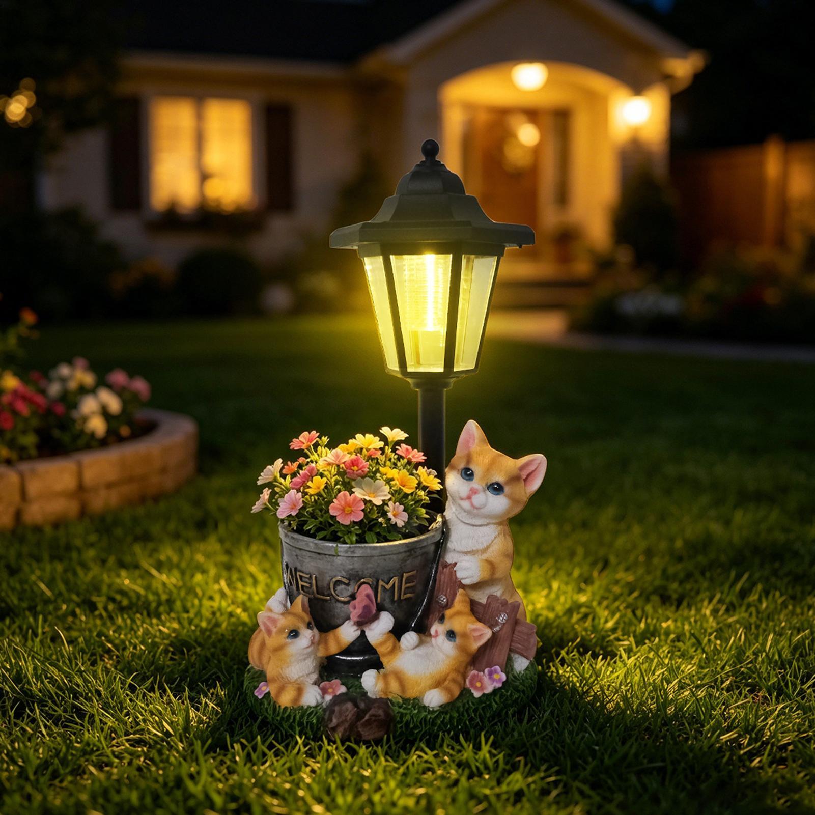 Solar Garden Statues Outdoor C - đánh giá và giá Outdoor Lighting Yard