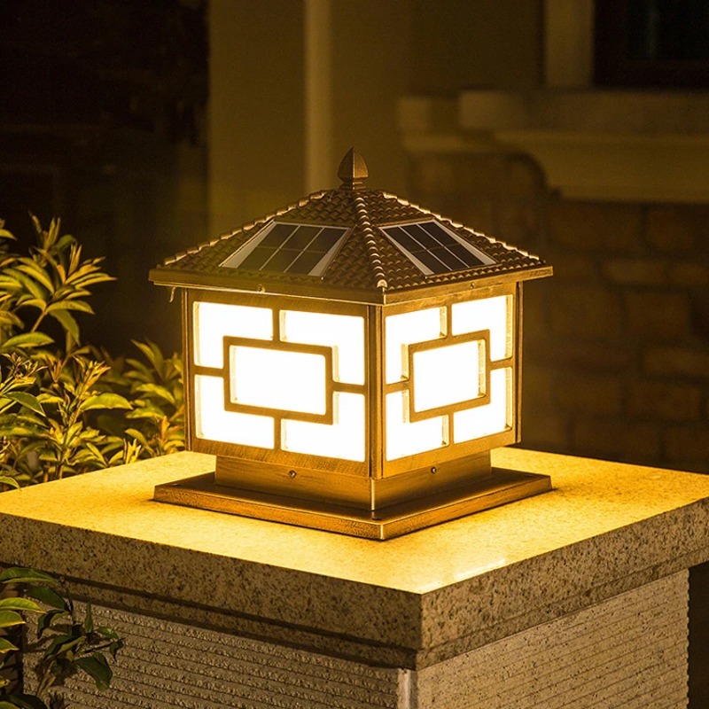 Solar Powered Waterproof Post  - đánh giá và giá Outdoor Lighting Mains Powered