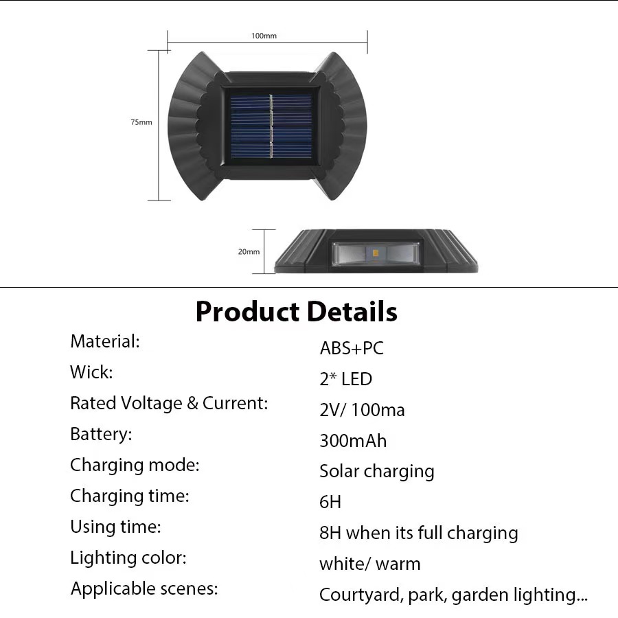 Solar Wall Light 2/8LED Waterp - đánh giá và giá Outdoor Lighting For Your Yard