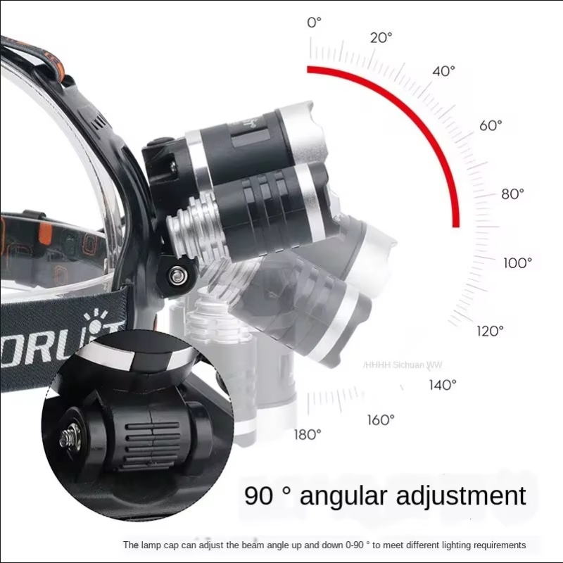 High Power LED Headlamp 18650  - đánh giá và giá Outdoor Lighting B&Q