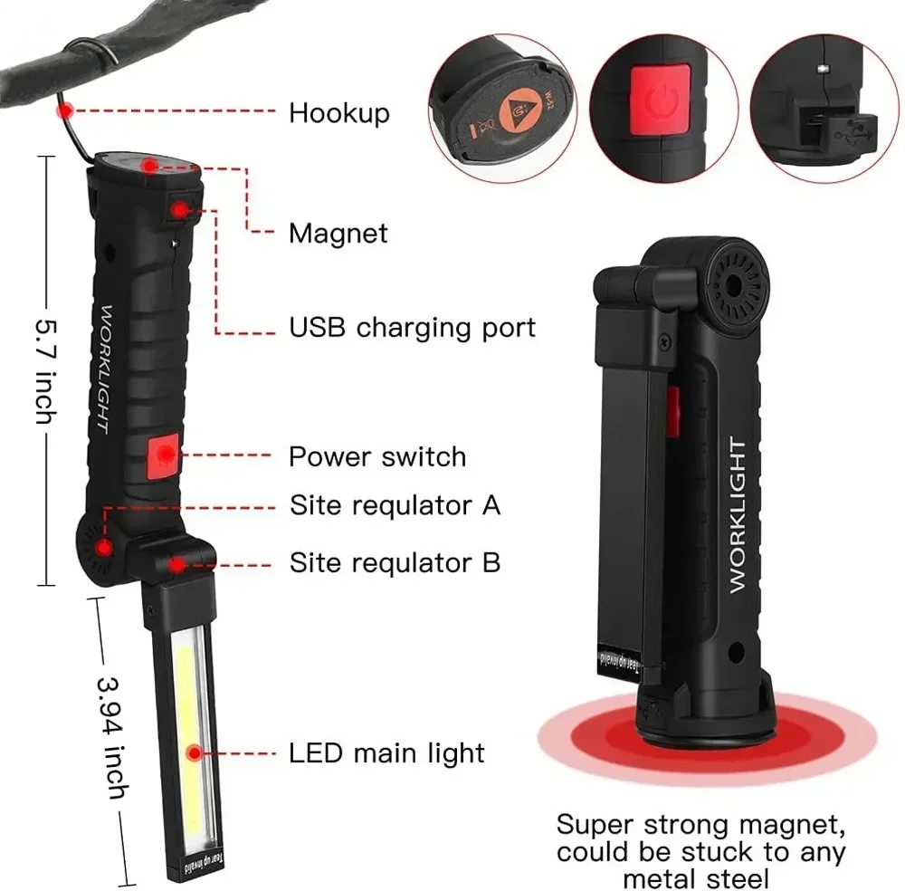 LED COB Flashlight USB Recharg - đánh giá và giá Outdoor Lighting B&Q