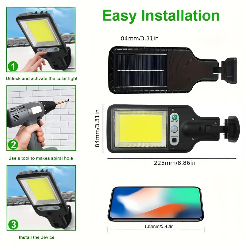 LED/COB Solar Motion Sensor Li - đánh giá và giá Outdoor Lighting Front Yard