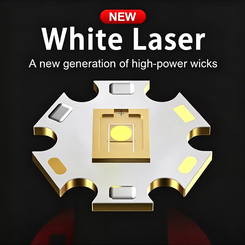White Laser High Power Flashli - đánh giá và giá Outdoor Lighting Black