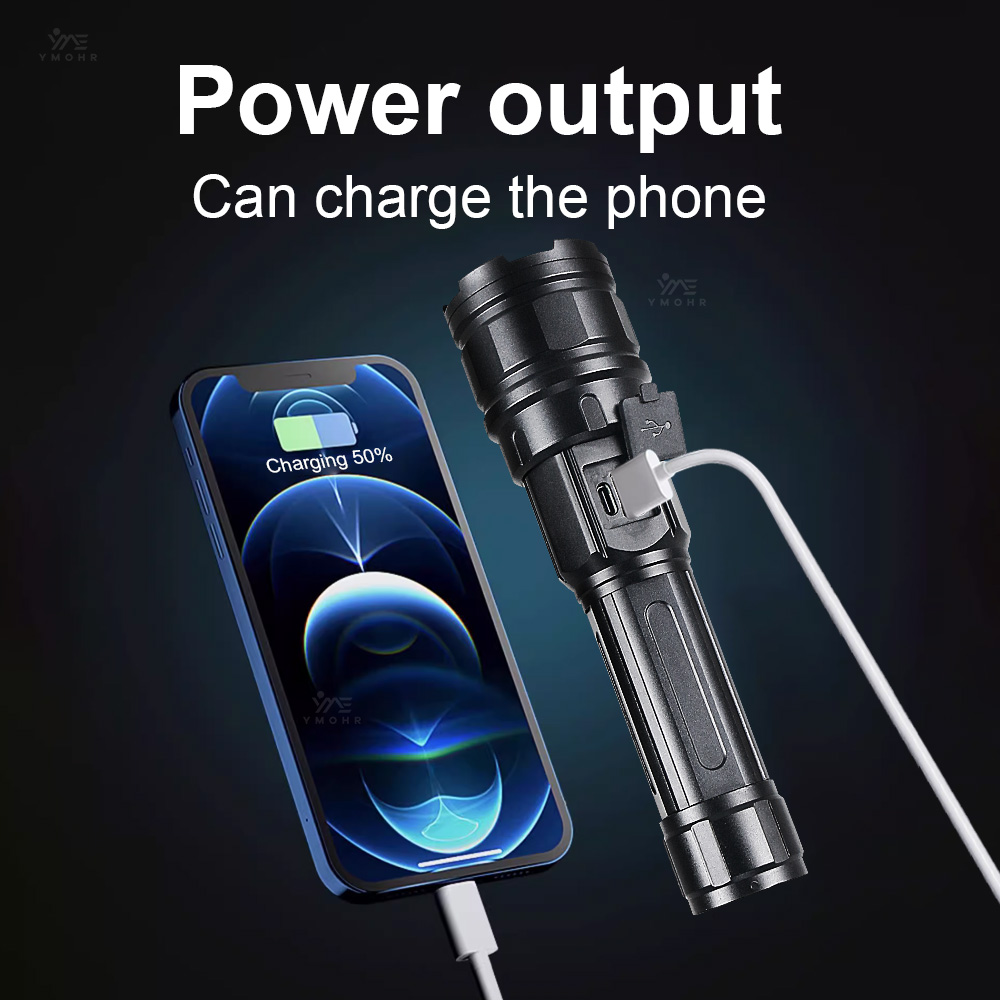 White Laser High Power Flashli - đánh giá và giá Outdoor Lighting Black