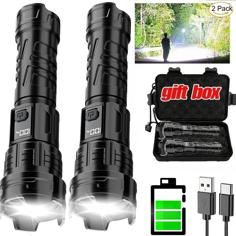 Super Bright LED Flashlight US - đánh giá và giá Outdoor Lighting Black
