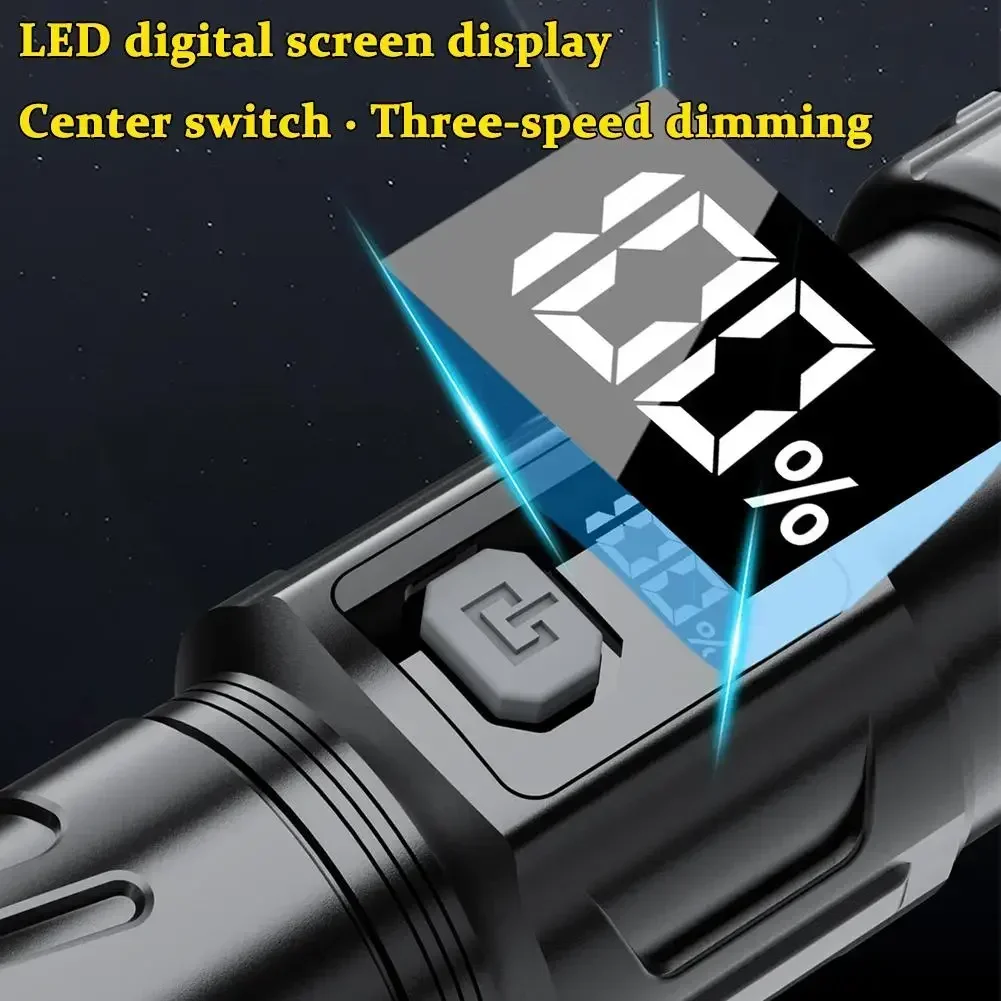 Super Bright LED Flashlight US - đánh giá và giá Outdoor Lighting Black
