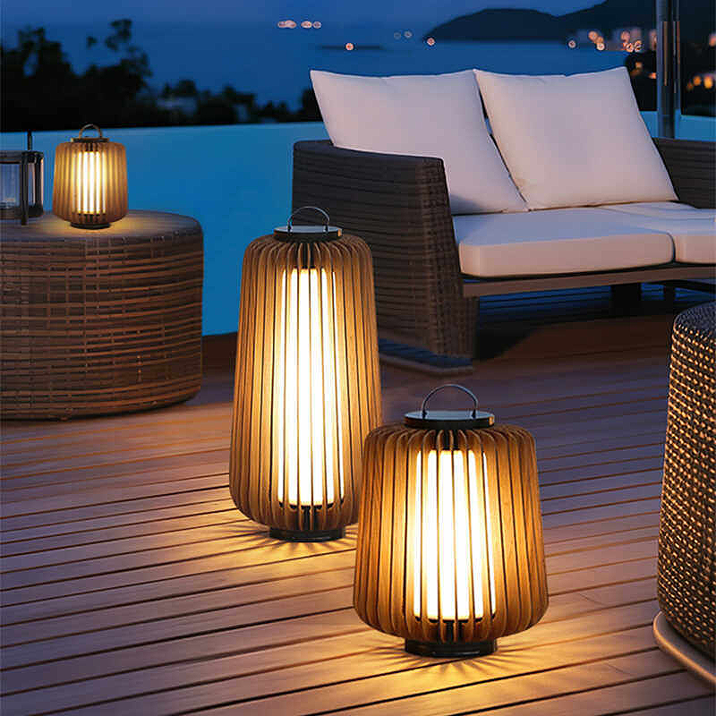 Luminous floor lamp courtyard  - đánh giá và giá Outdoor Lighting Led