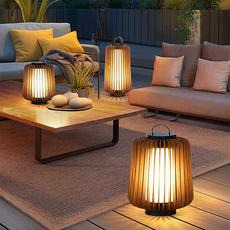 Luminous floor lamp courtyard  - đánh giá và giá Outdoor Lighting Led