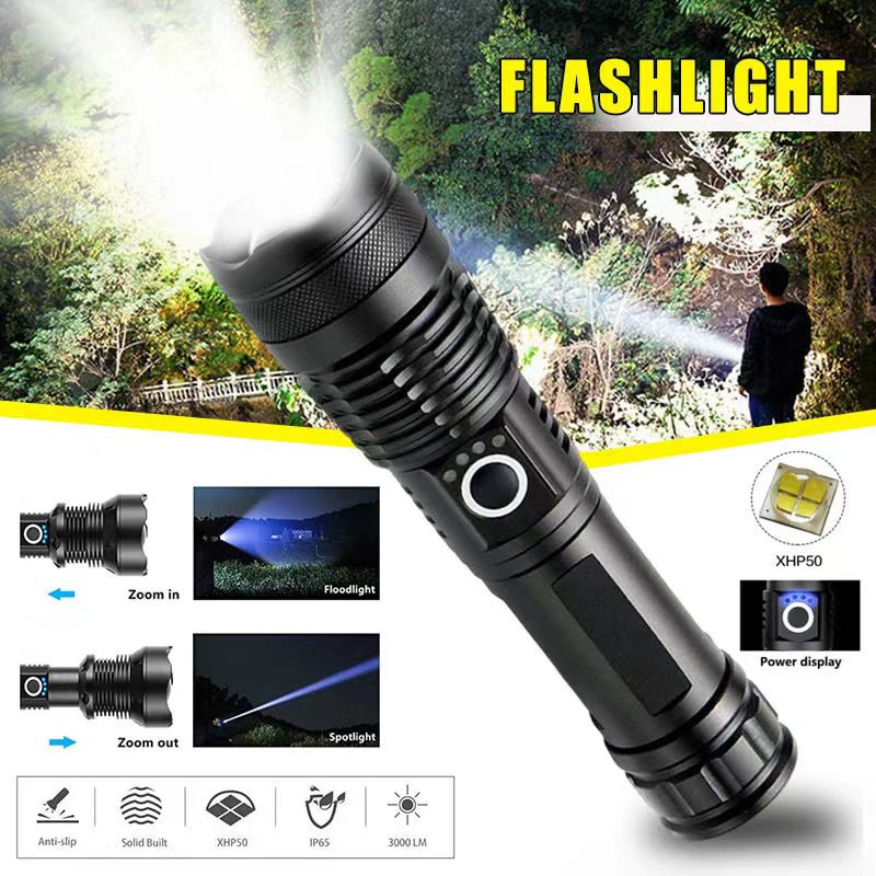 High Power XHP70 Led Flashligh - đánh giá và giá Outdoor Lighting B&Q